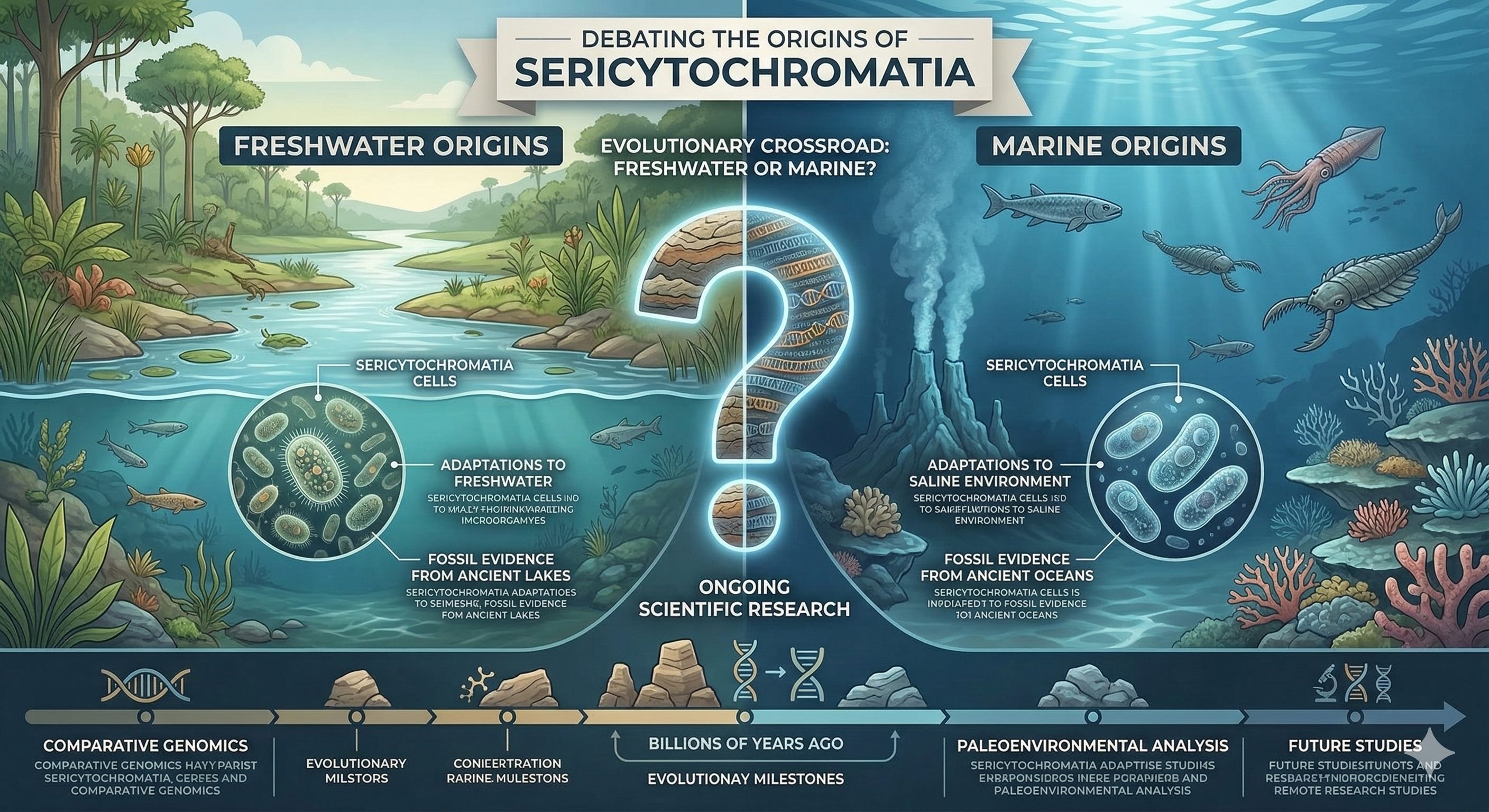 Freshwater or Marine Origins of Sericytochromatia