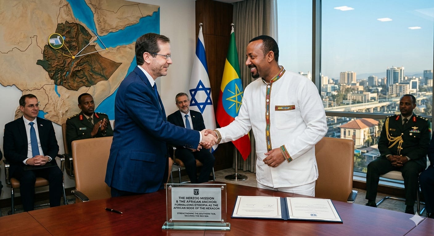 በባህር ላይ የሚሰመረው የሄክሳጎን አሊያንስ ካርታ
