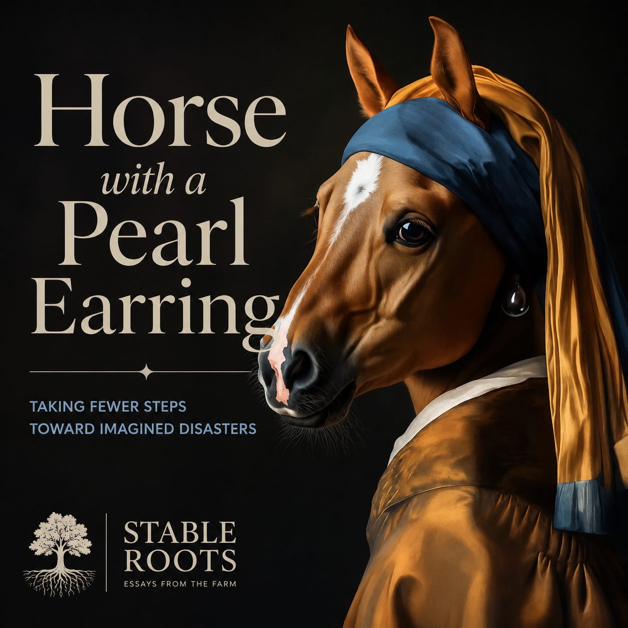 Horse with a Pearl Earring
