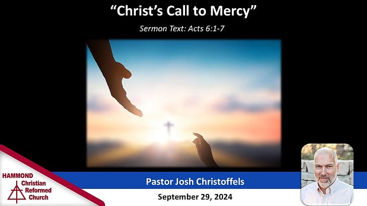 Acts 6:1-7, Christ's Call to Mercy episode artwork