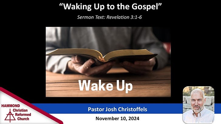 Revelation 3:1-6, Waking Up to the Gospel episode artwork