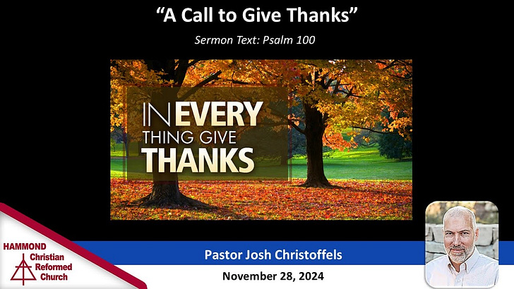 Psalm 100, A Call to Give Thanks episode artwork