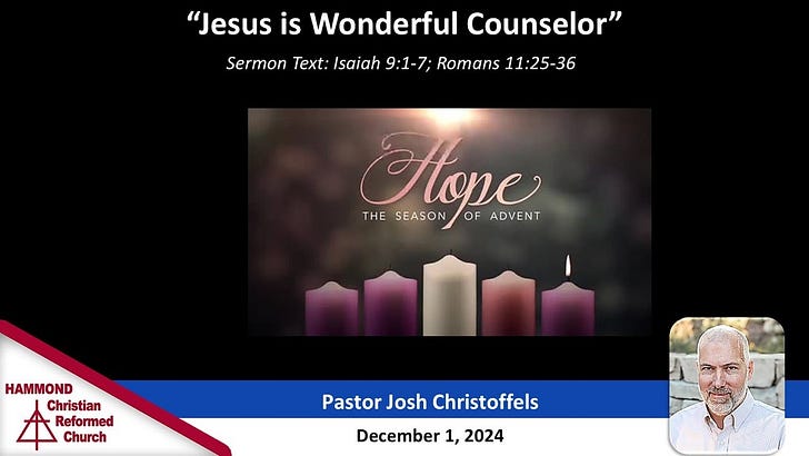 Isaiah 9:1-7, Romans 11:25-36, Jesus is Wonderful Counselor episode artwork
