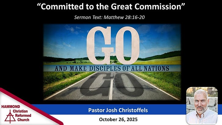 Matthew 28:16-20, Committed to the Great Commission episode artwork