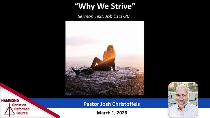 Job 11:1-20, Why We Strive episode artwork