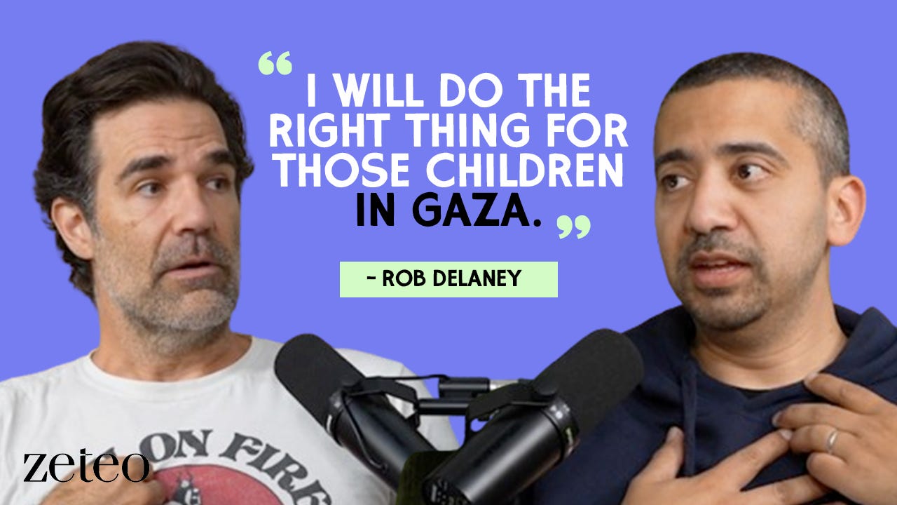 "I Will Do the Right Thing for those Children in Gaza." - Hollywood Star Rob Delaney Speaks Out