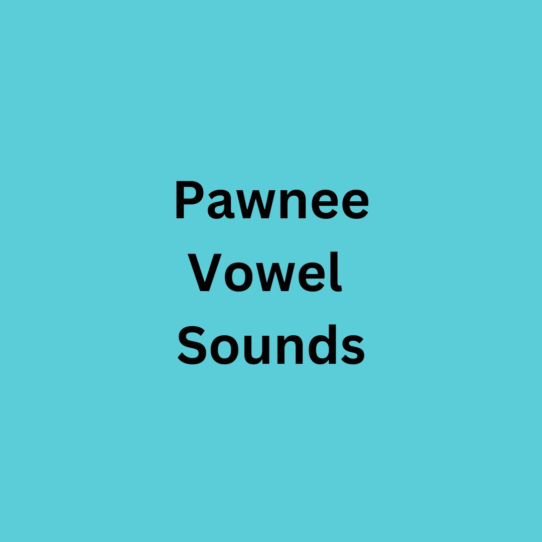 Pawnee Language Learning