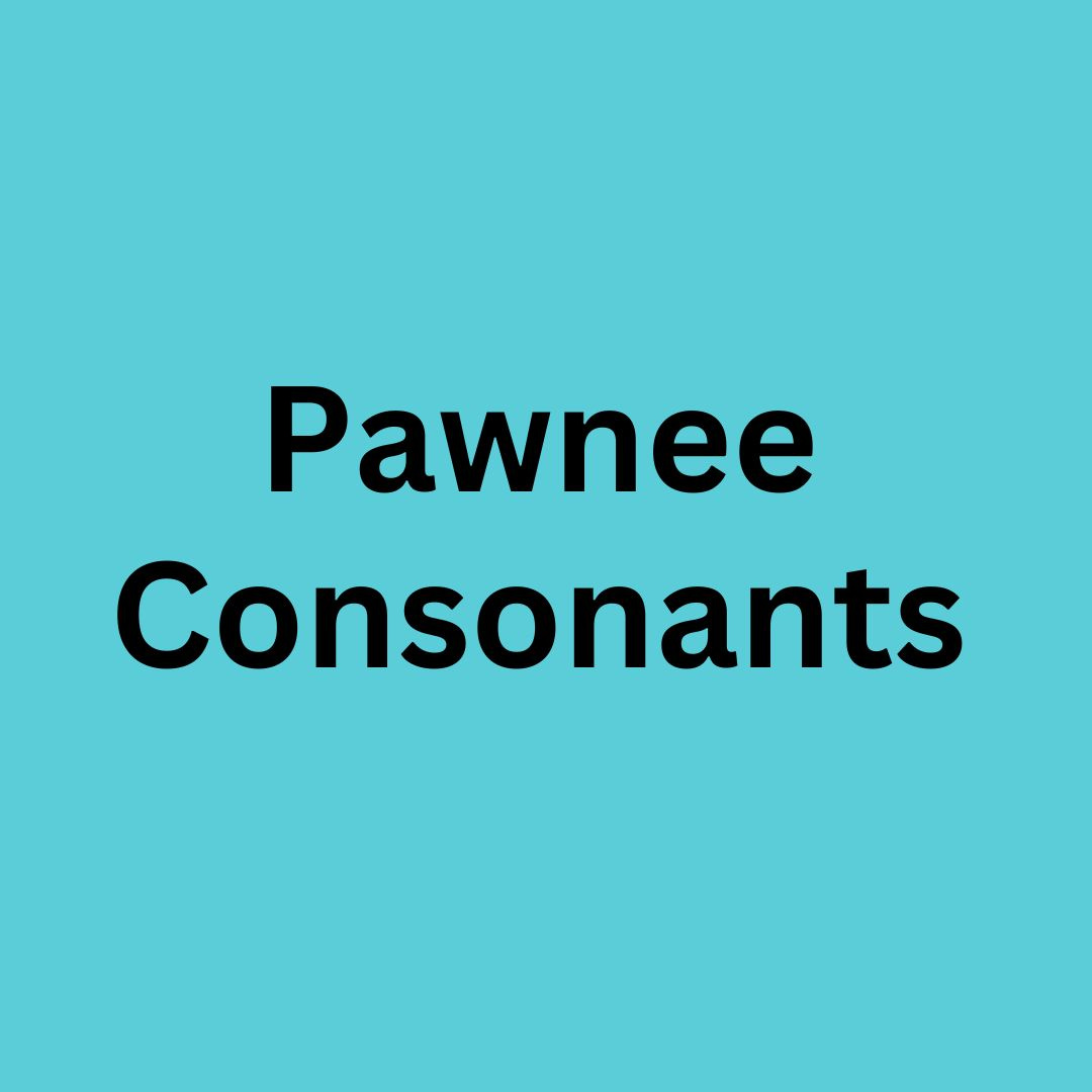 Pawnee Language Learning