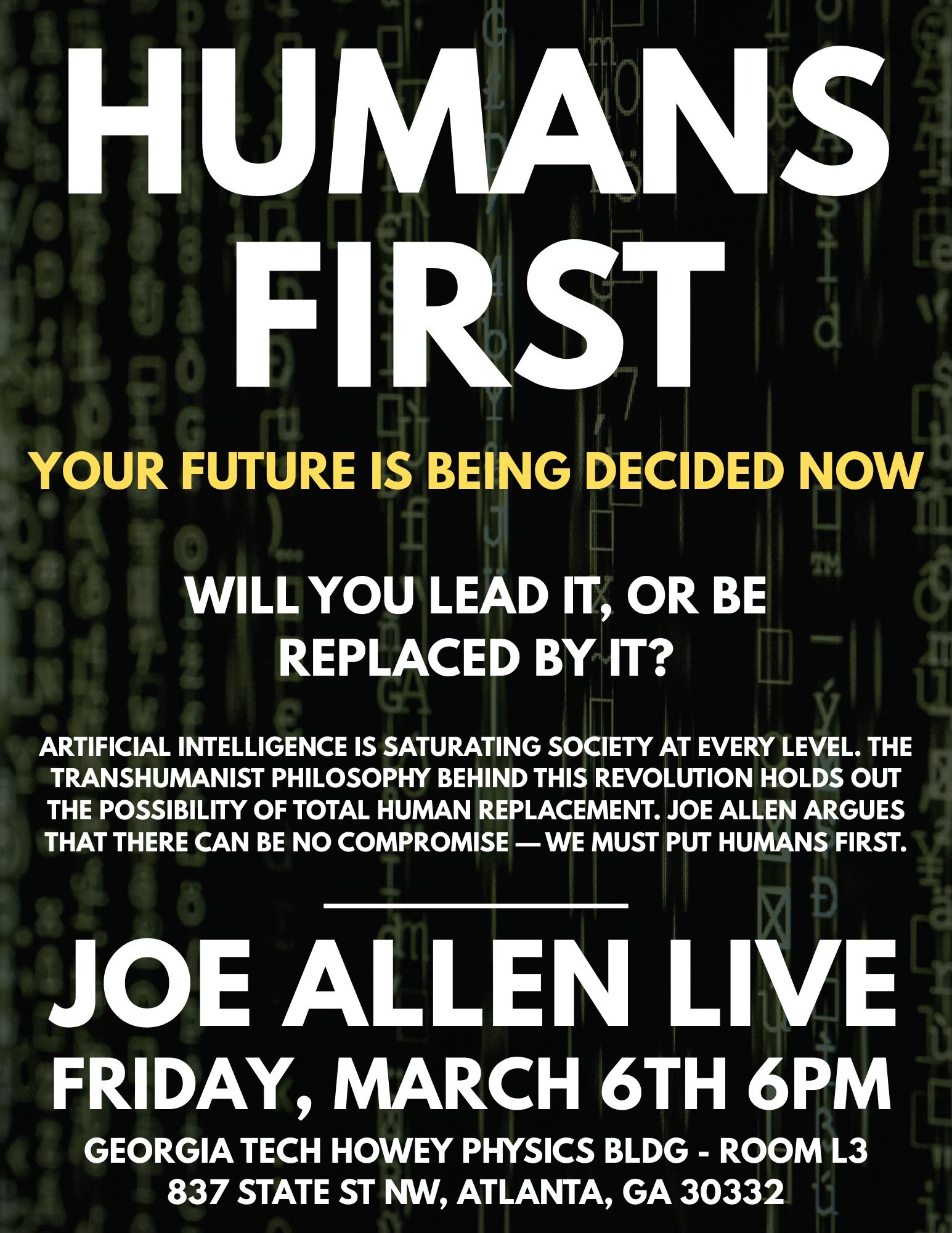 Humans First! at Georgia Tech episode artwork