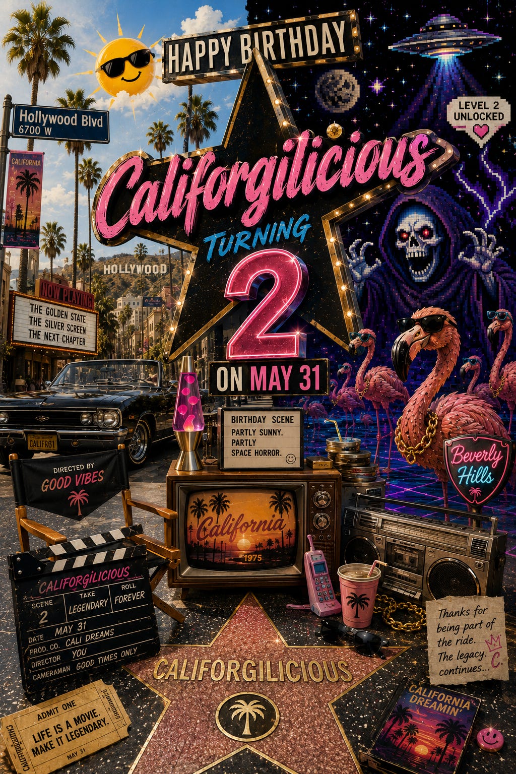 EXCLUSIVE - Califorgilicious 2nd Birthday Bonanza episode artwork