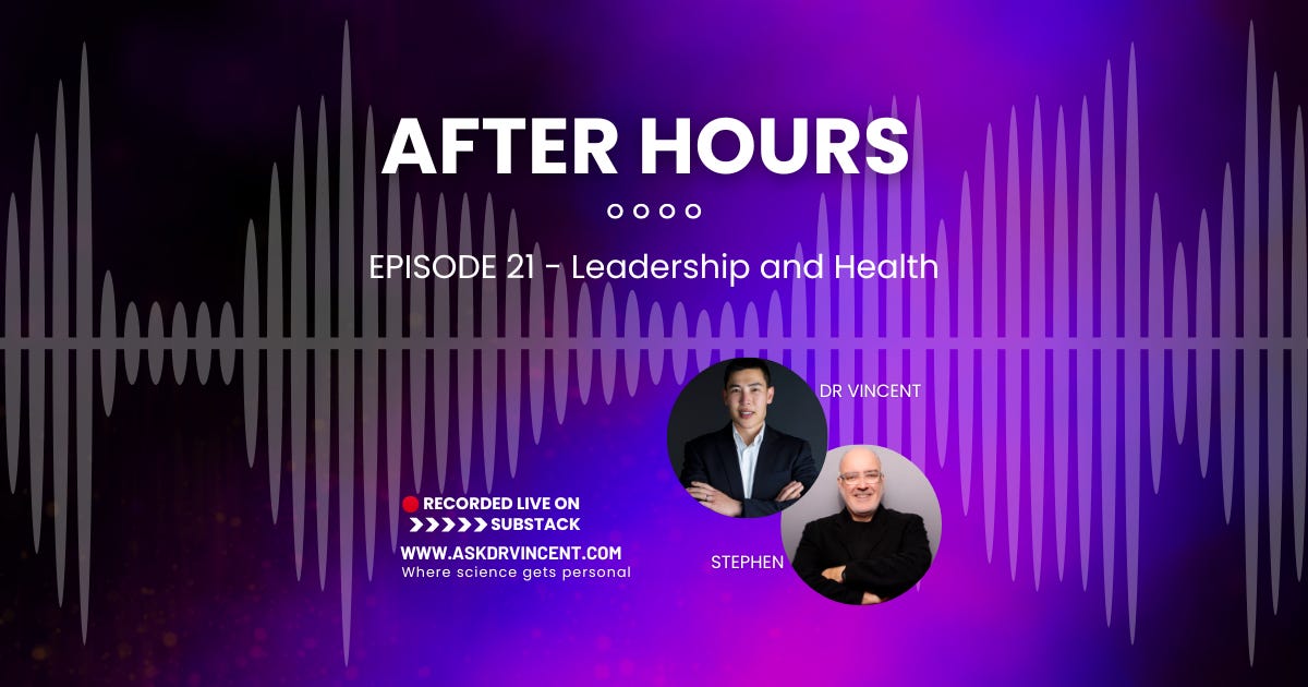 Leadership, Stress and the Body: Why Your Environment Is Shaping Your Health (021)