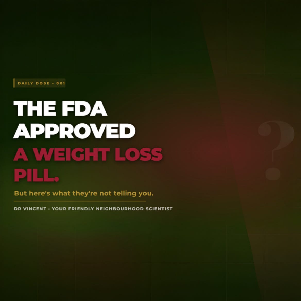 The Weight Loss Pill Everyone's Talking About - Daily Dose 001 episode artwork