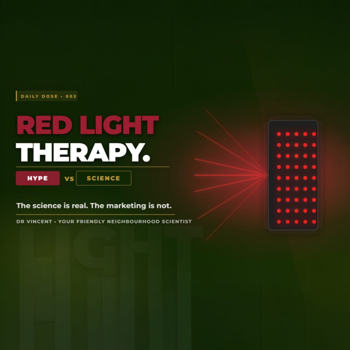 Red Light Therapy: Hype vs Science - Daily Dose 003 episode artwork