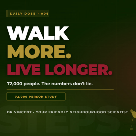 Walk More, Live Longer - Daily Dose 006 episode artwork
