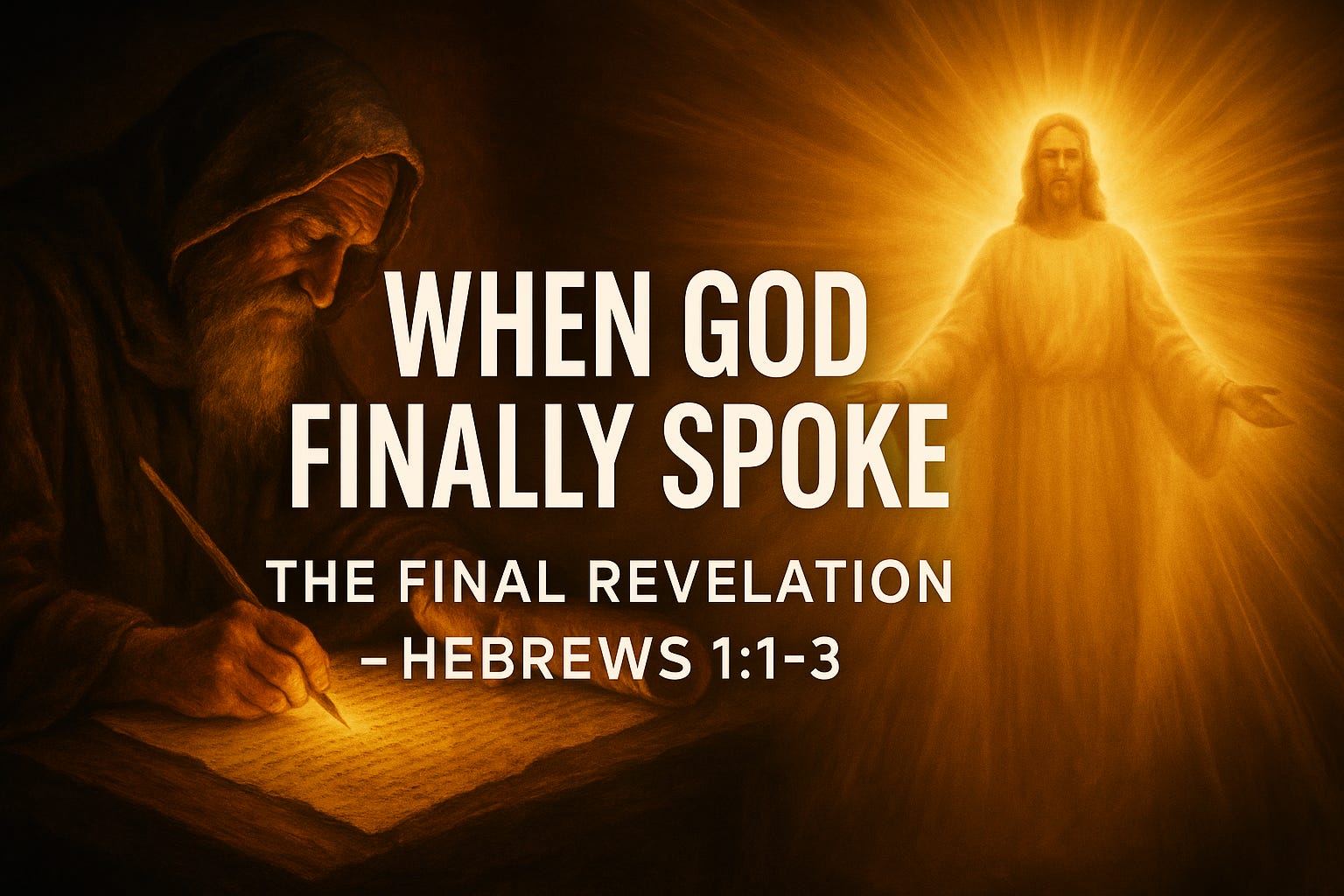 Gold Nuggets in Hebrews #1: When God Finally Spoke Gold Nuggets in Hebrews #1: When God Finally Spoke