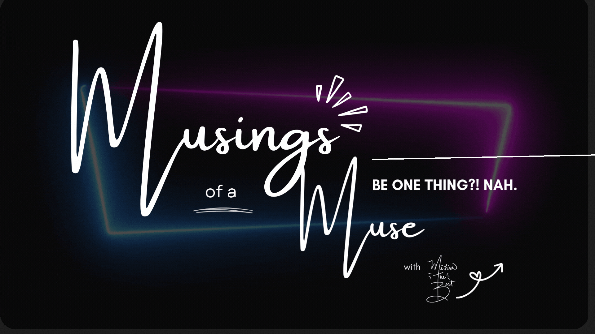 Ep. 001 | Be one thing? Nah. episode artwork