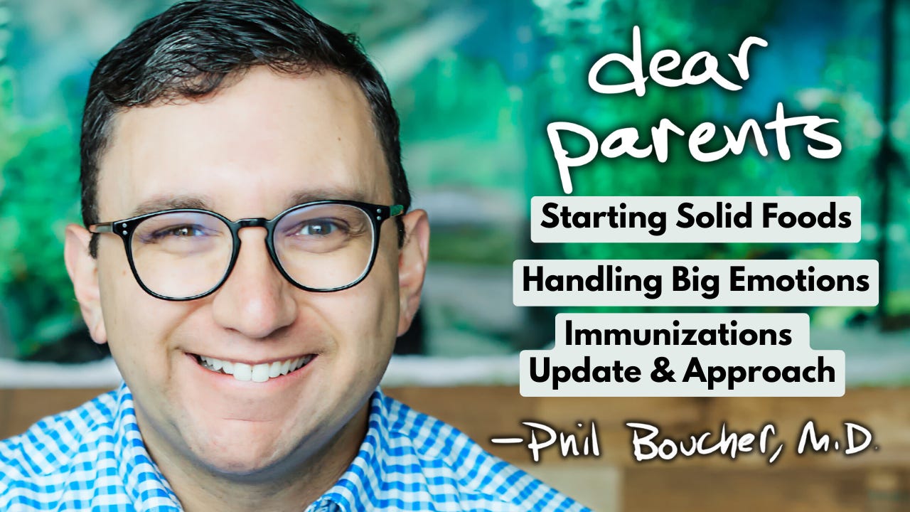 Dear Parents Episode 001: Solid Foods, Rage Responses, and the New Vaccine "Schedule" Dear Parents Episode 001: Solid Foods, Rage Responses, and the New Vaccine "Schedule"