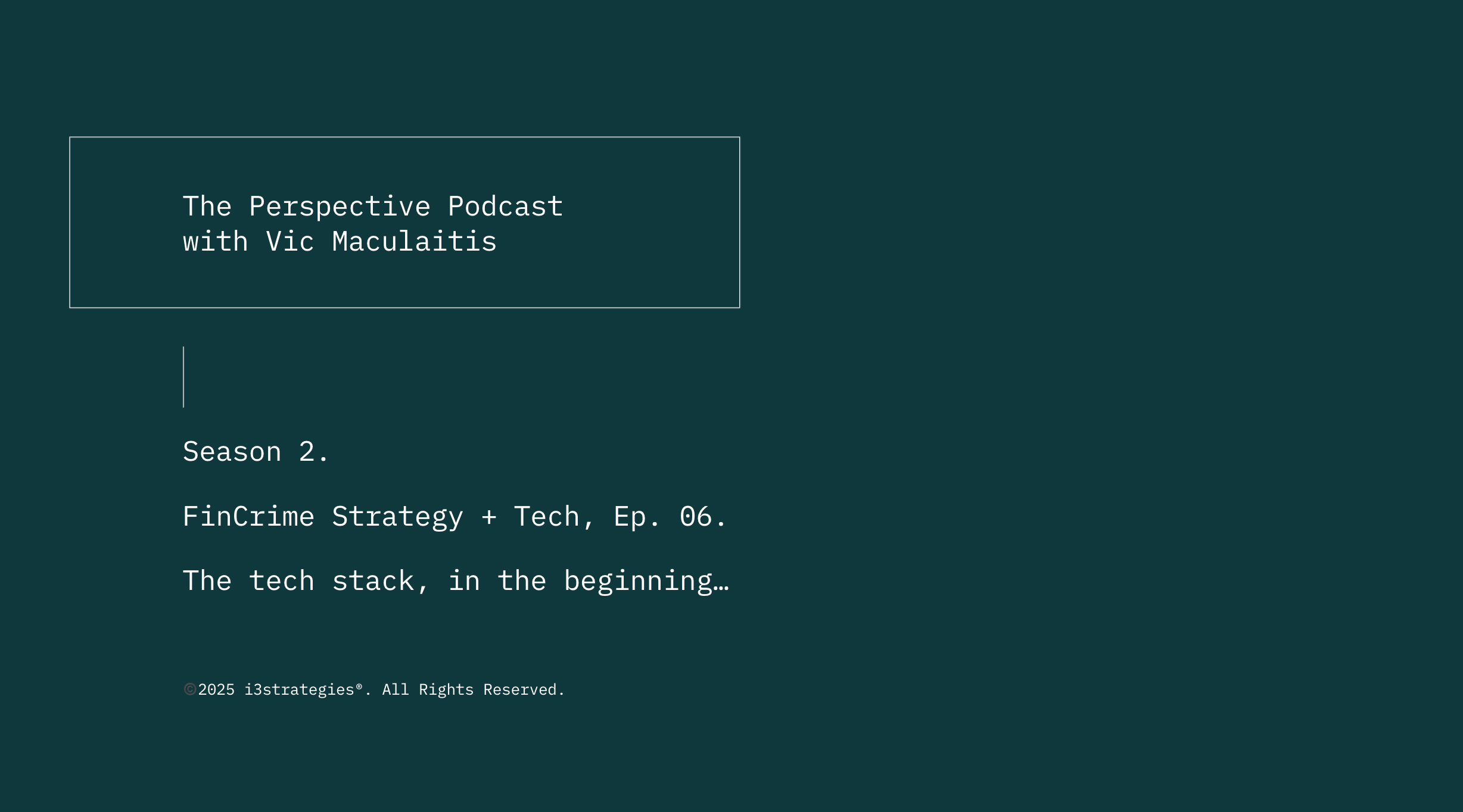 The Perspective Podcast with Vic Maculaitis