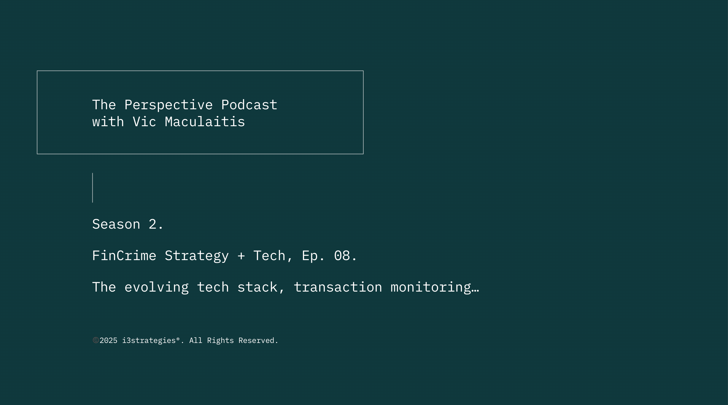 The Perspective Podcast with Vic Maculaitis