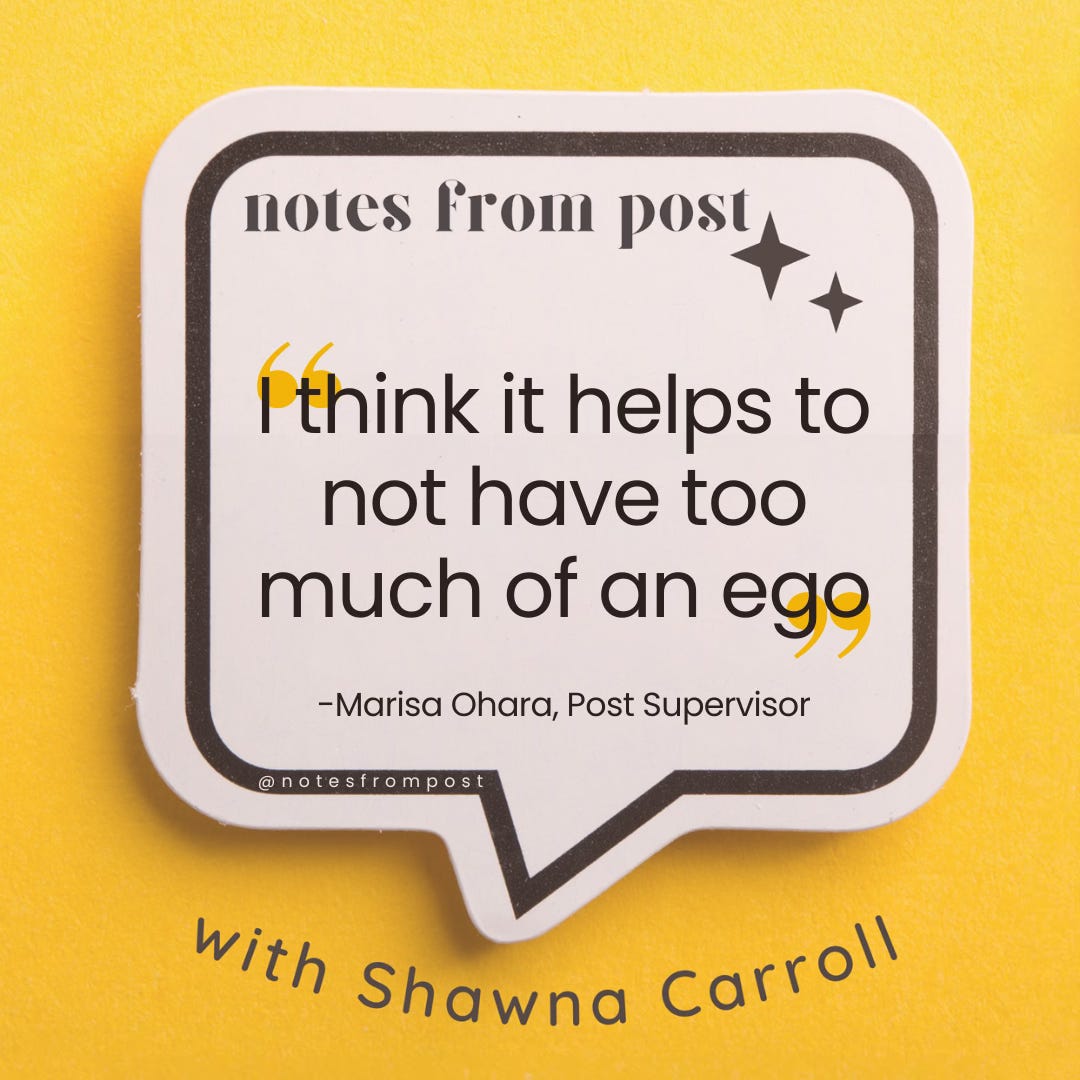 Notes From Post: Your behind the scenes guide to film and television post production