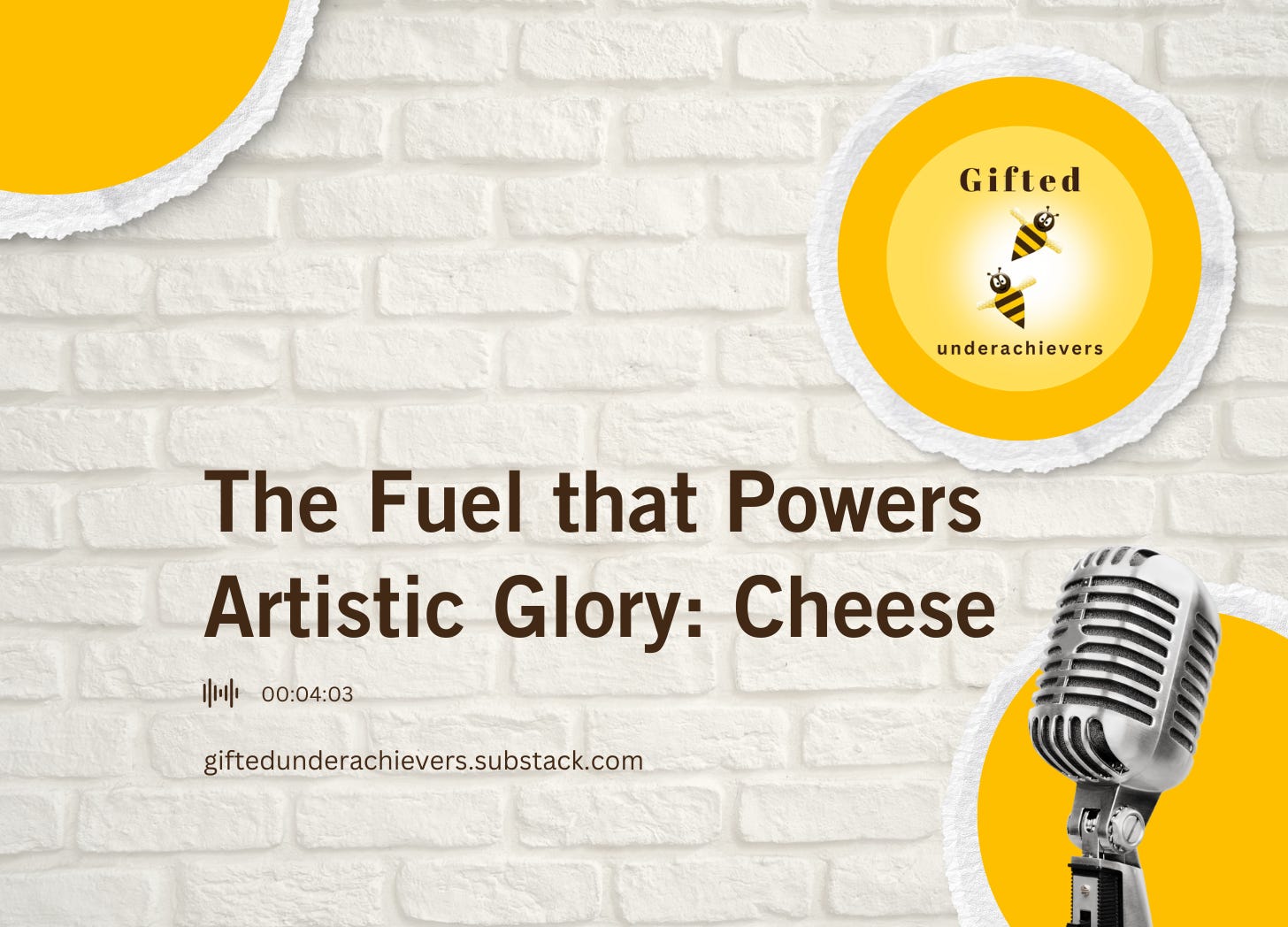 The Fuel That Powers Artistic Glory: Cheese episode artwork