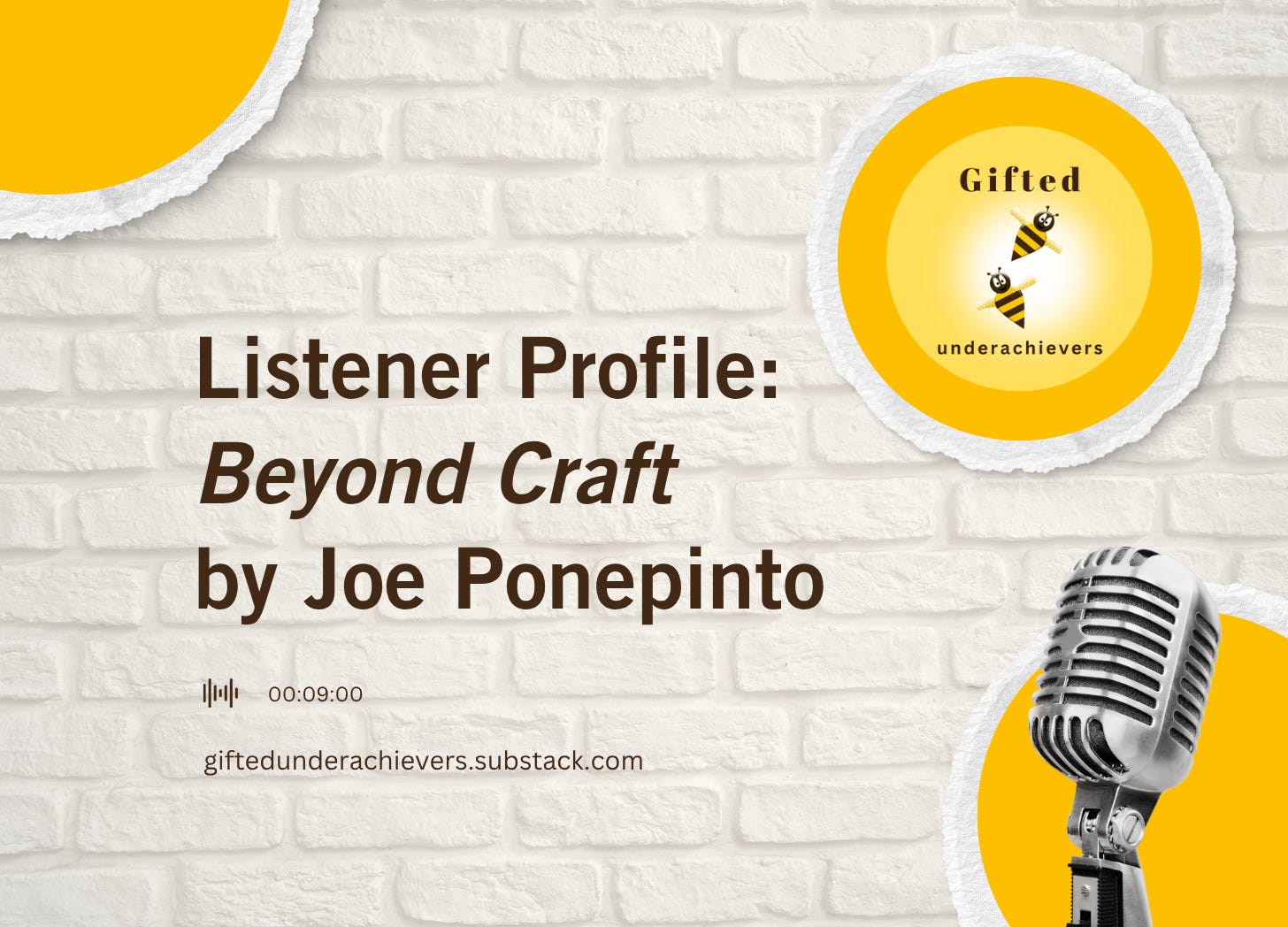 Listener Profile: Beyond Craft by Joe Ponepinto episode artwork