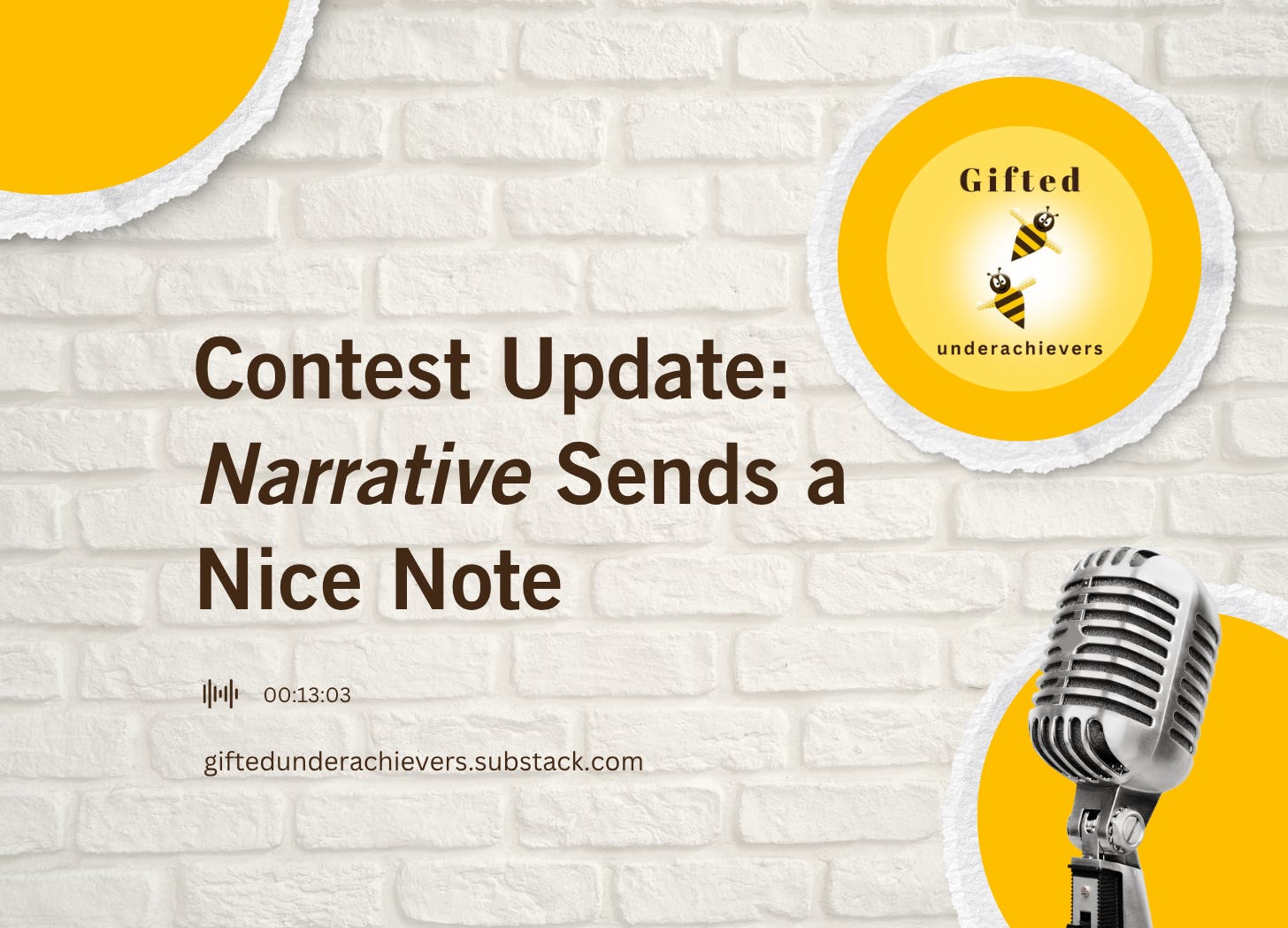 Contest Update: Narrative Sends James a Nice Note episode artwork