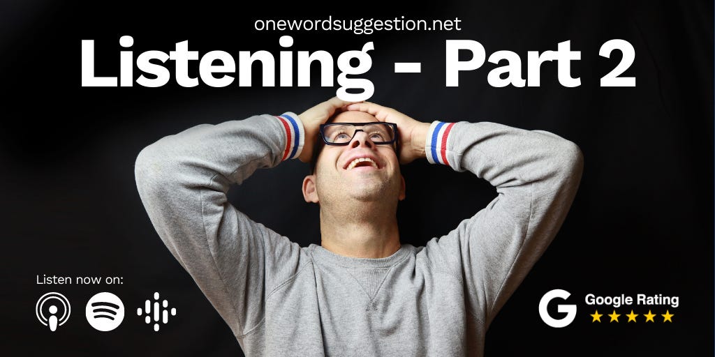 One Word Suggestion - Improv Inspiration