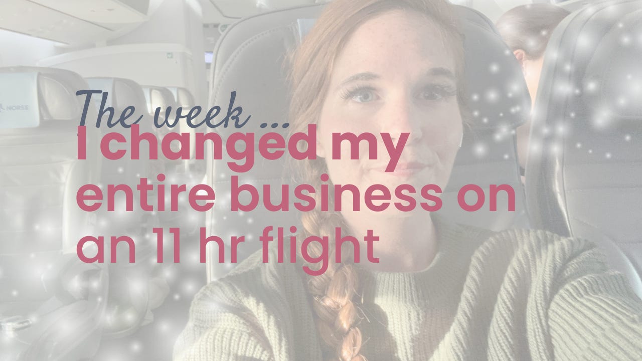 An 11-Hour Flight Made Me Rethink My Entire Business—I'm Doing It My Way, and You're Invited. An 11-Hour Flight Made Me Rethink My Entire Business—I'm Doing It My Way, and You're Invited.