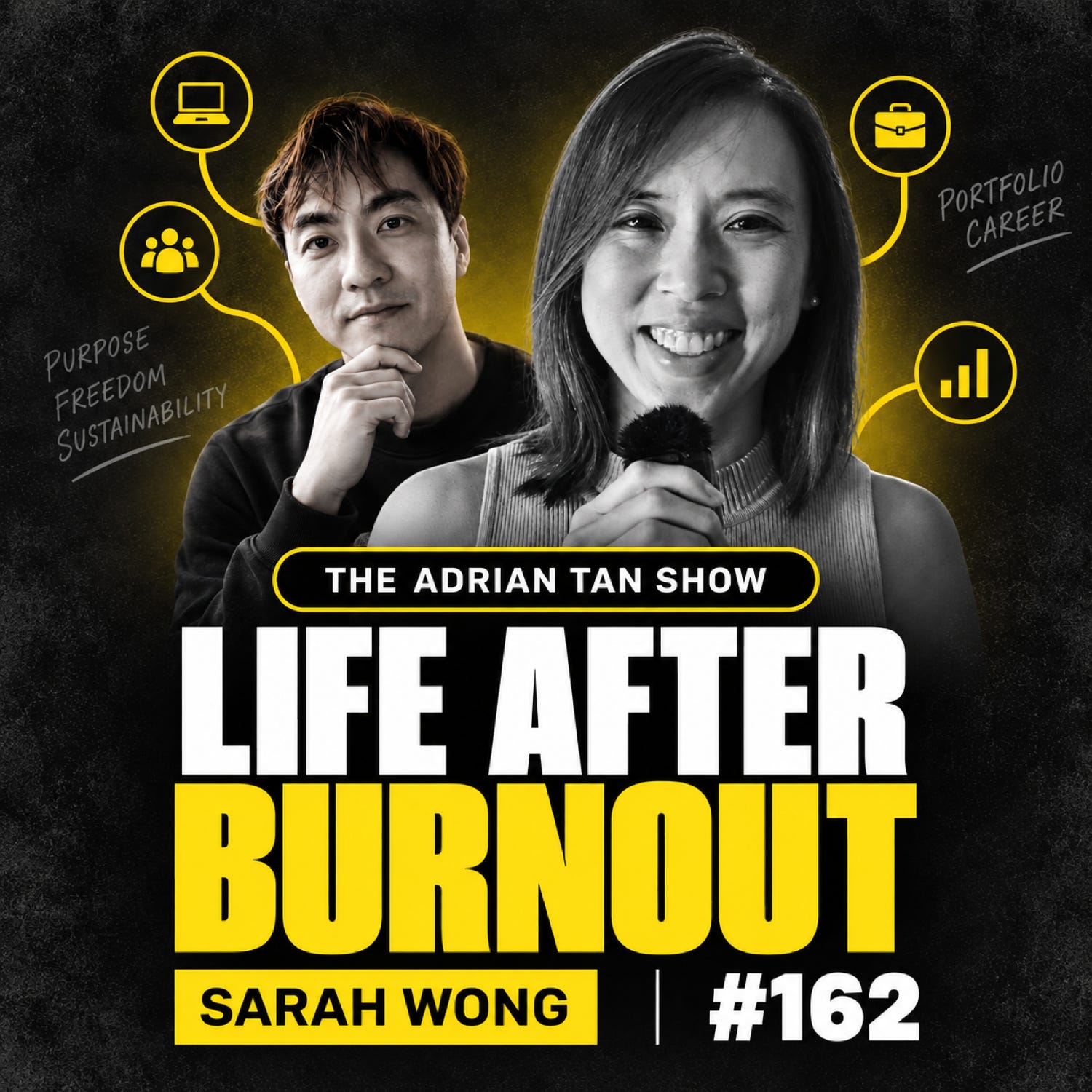 162 - From Silicon Valley Burnout to Podcasting Success: Sarah Wong's Journey! episode artwork