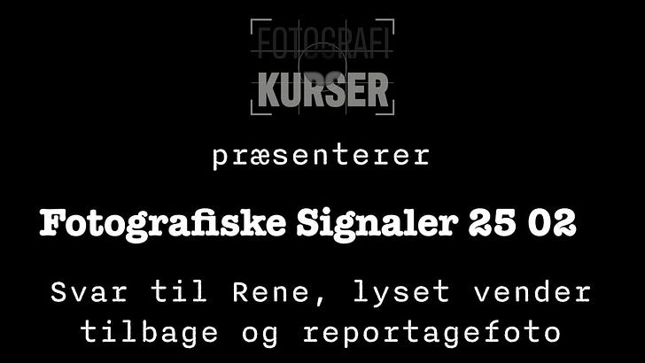 Svar til Rene, lyset vender tilbage og tanker om reportagefoto