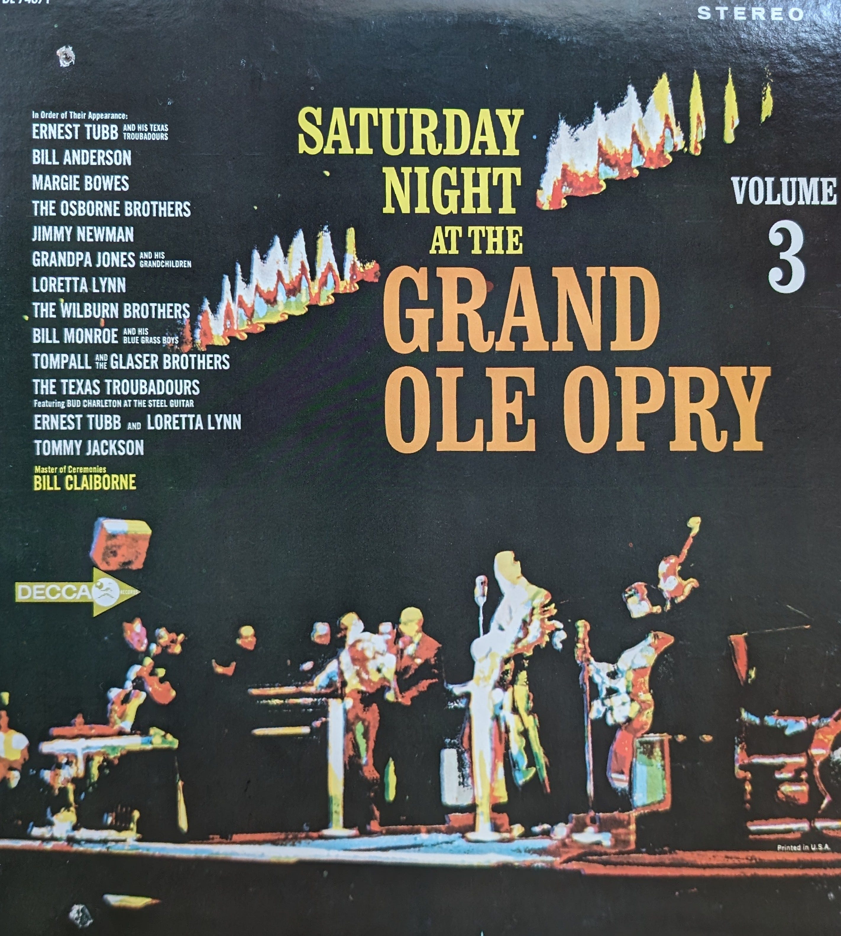 Saturday Night at the Grand Ole Opry (in the morning)