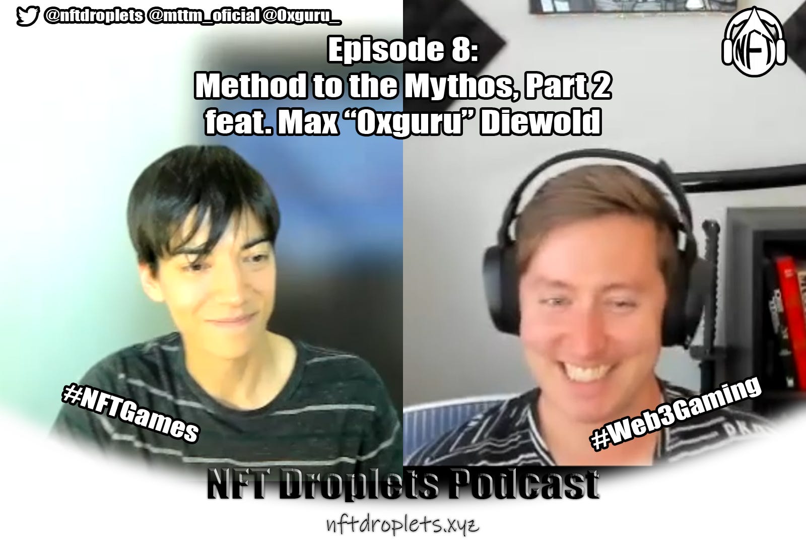 💬 The NFT Droplets Podcast - Episode 8: What Makes a Good NFT Game? 5 Projects You Need to Know episode artwork