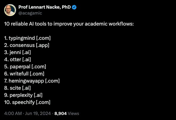 2. 10 AI Tools to Improve Academic Workflows