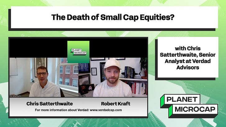 The Death of Small Cap Equities? with Chris Satterthwaite, Senior Analyst at Verdad Advisors