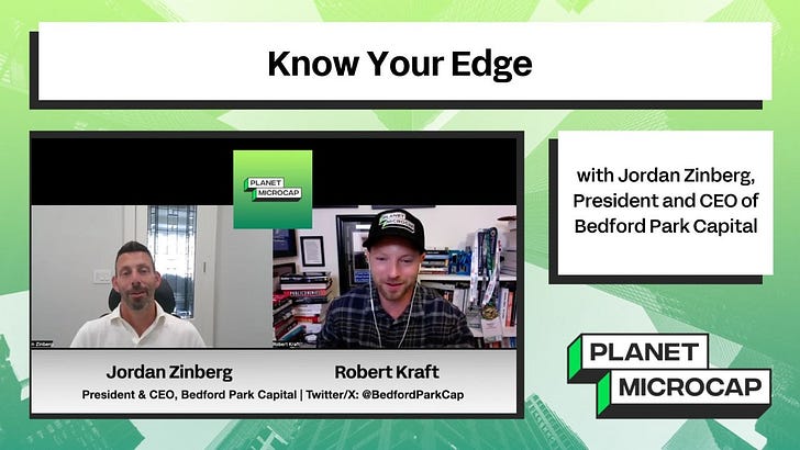Know Your Edge with Jordan Zinberg, President & CEO of Bedford Park Capital