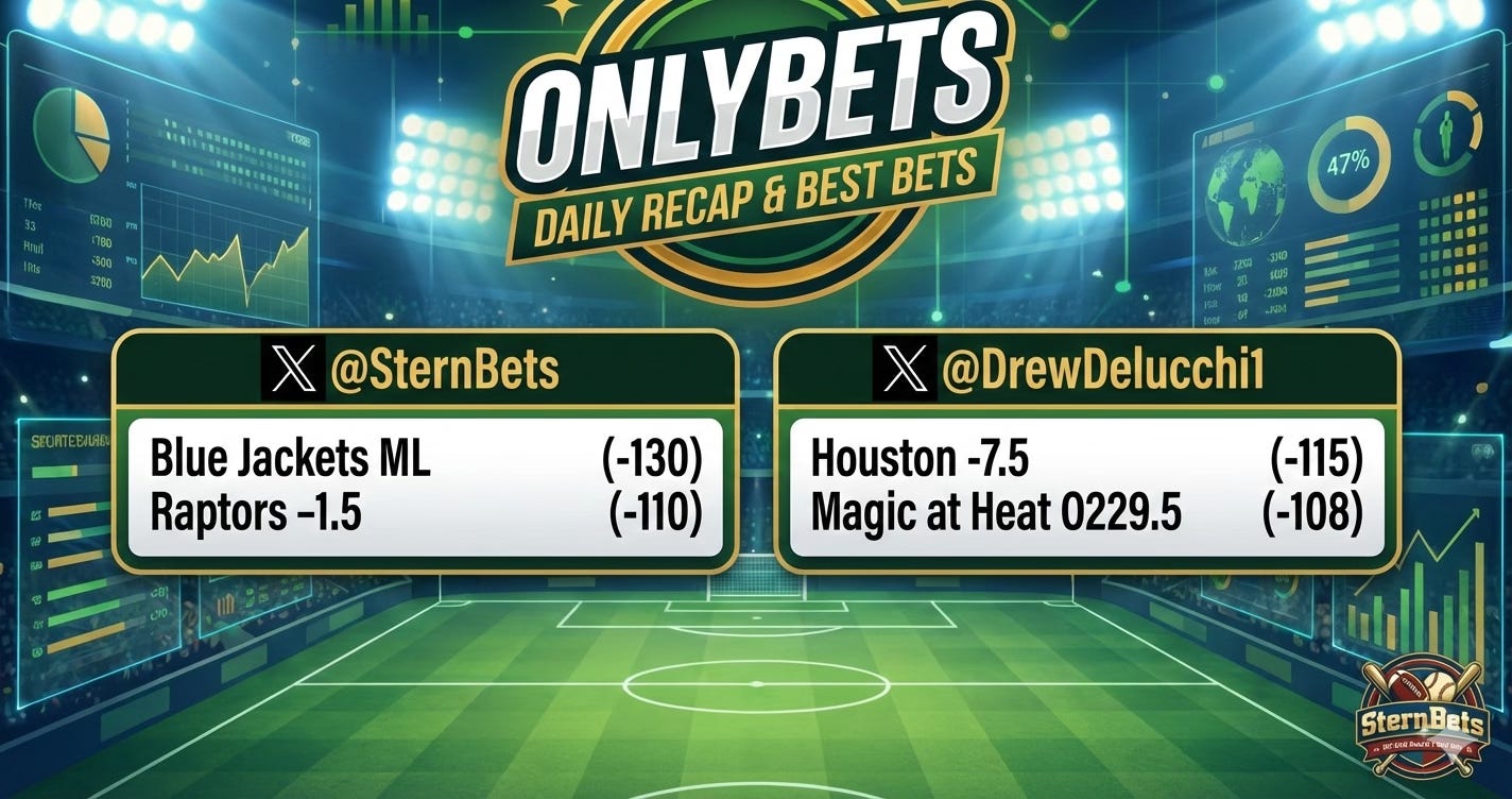 OnlyBets Best Bets & Analysis Wednesday, Jan 28th hosted by DrewDelucchi & SternBets episode artwork