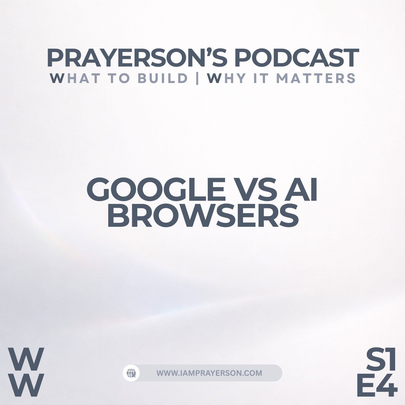 Prayerson\'s Podcast - What to Build | Why It Matters