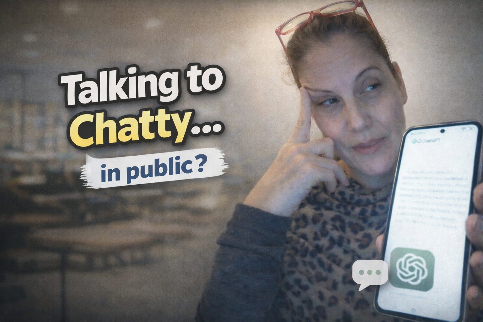 Using ChatGPT as a Thinking Partner in Public Workspaces