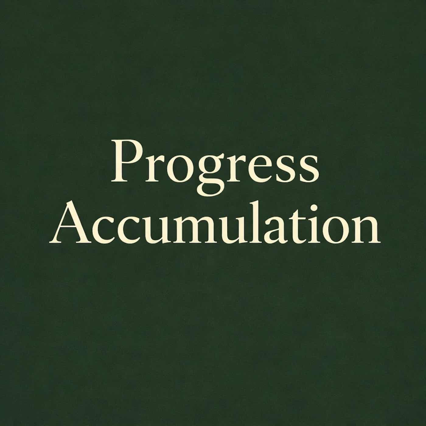 Progress Accumulation cover art