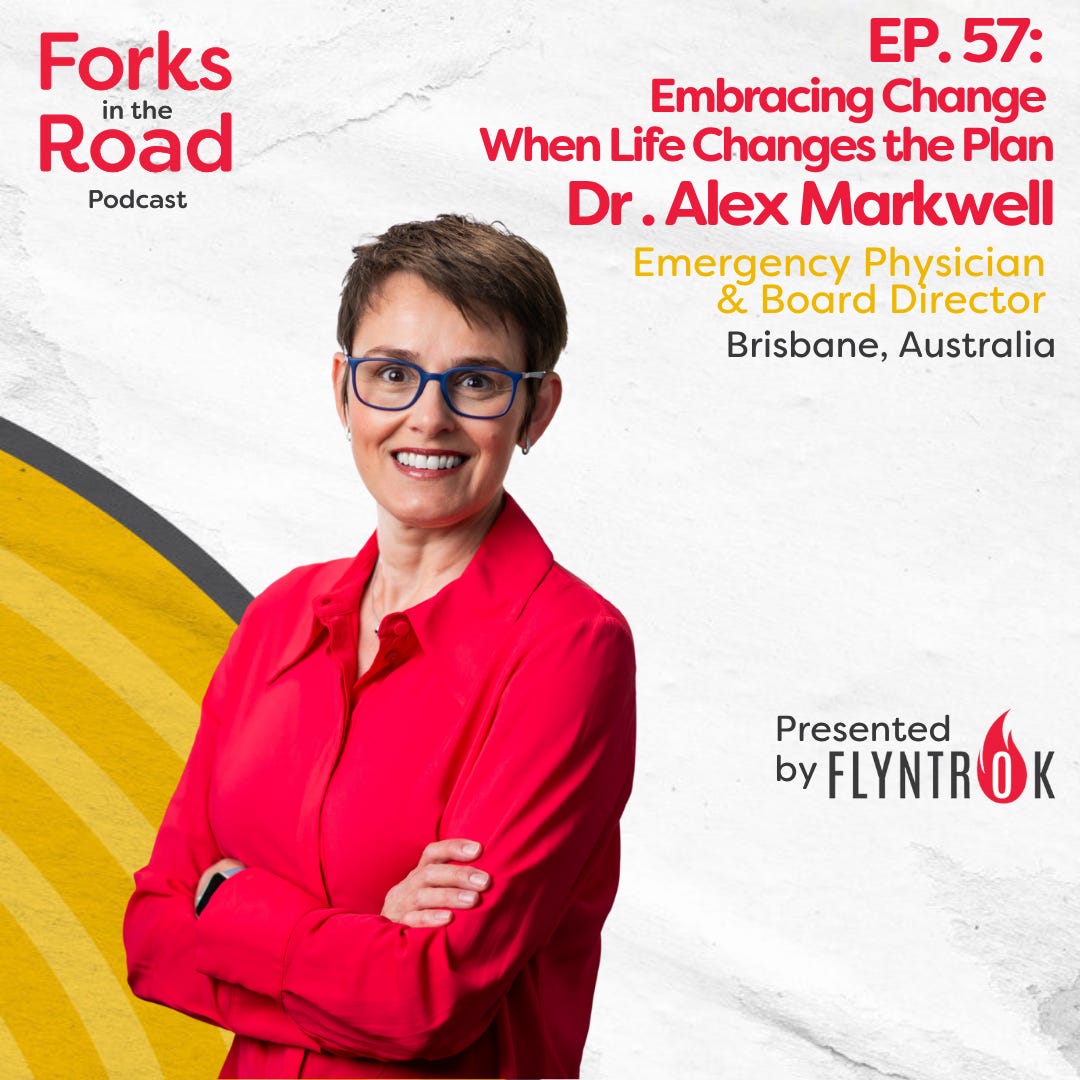 Eps 57 “Embracing Change When Life Changes the Plan” with Dr Alex Markwell