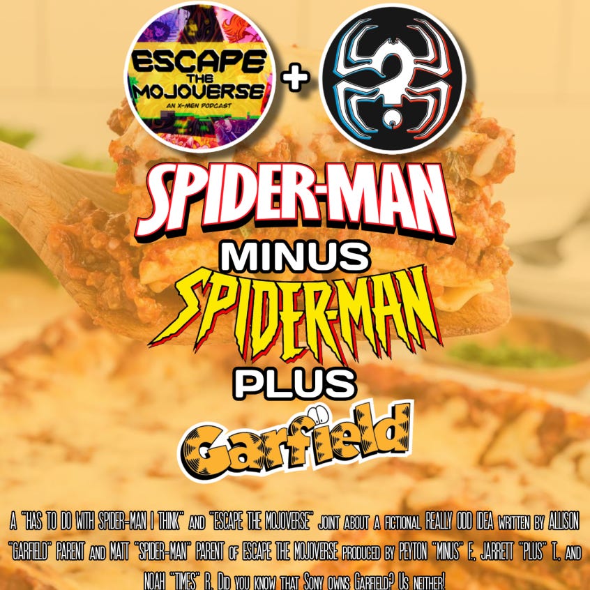 Spider-Man minus Spider-Man plus Garfield