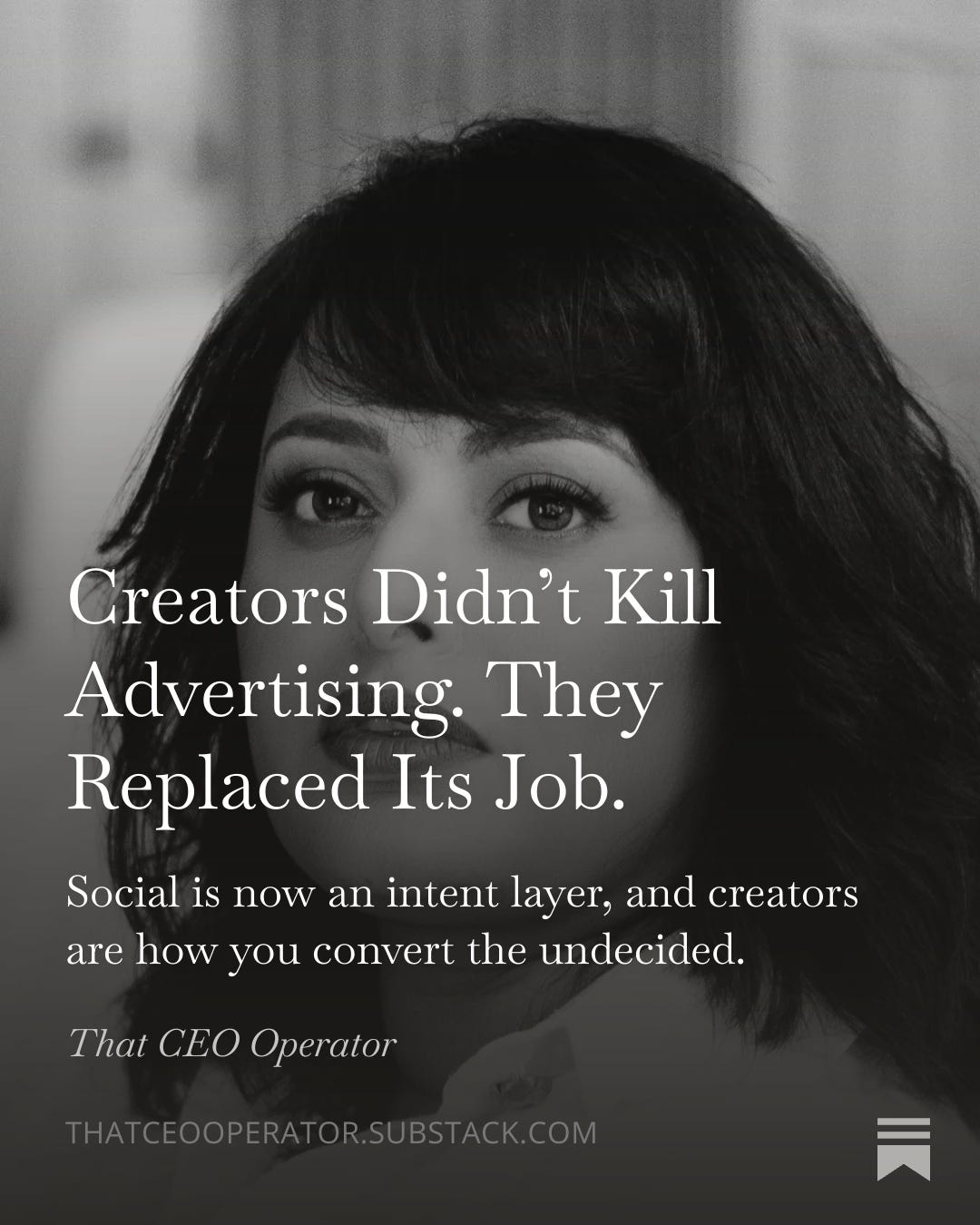 Creators Didn’t Kill Advertising. They Replaced Its Job. Creators Didn’t Kill Advertising. They Replaced Its Job.