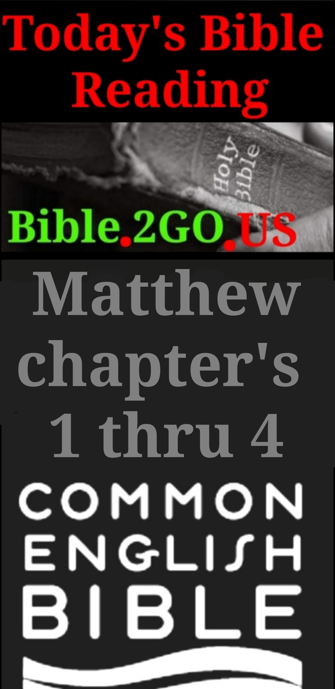Bible 2GO ● Daily Bible Reading ● Audio Bible 2GO