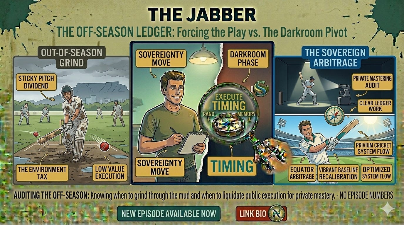 The off-season ledger: When to force the friction and when to pivot episode artwork