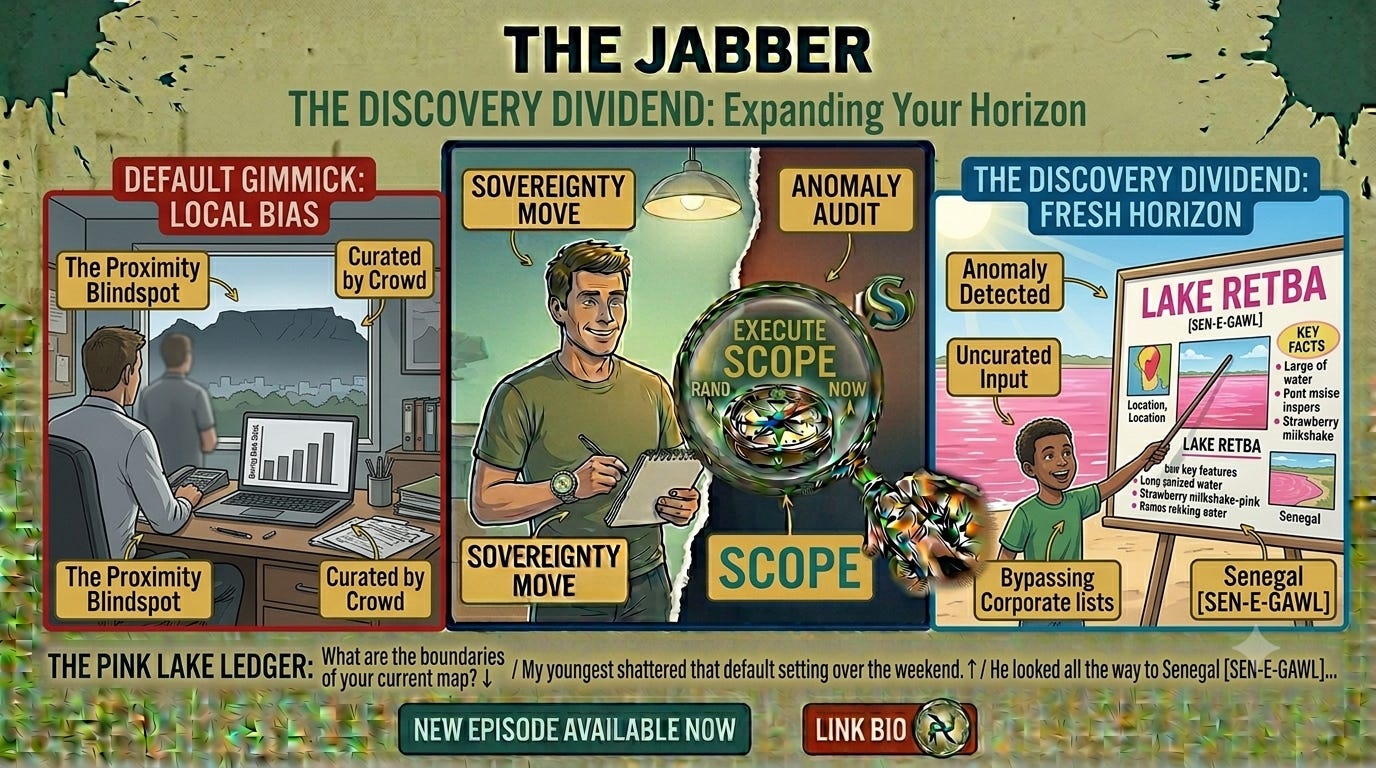 The Pink Lake ledger: Shifting the horizon of discovery episode artwork