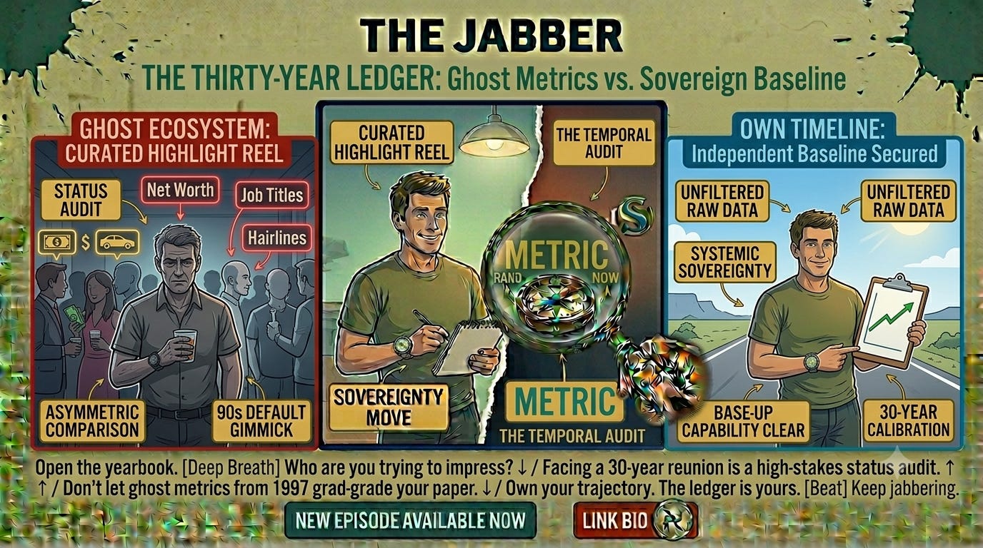 The thirty-year ledger: Bypassing the comparison gimmick episode artwork