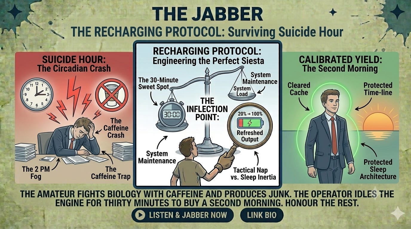 The recharging protocol: Engineering the perfect siesta episode artwork