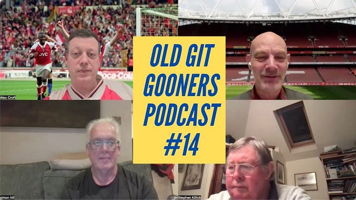 Old Git Gooners Podcast #14 – 19th March 2026 Old Git Gooners Podcast #14 – 19th March 2026