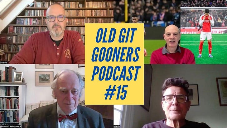 Old Git Gooners Podcast #15 – 2nd April 2026